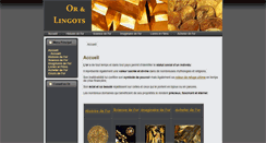 Desktop Screenshot of or-et-lingots.fr